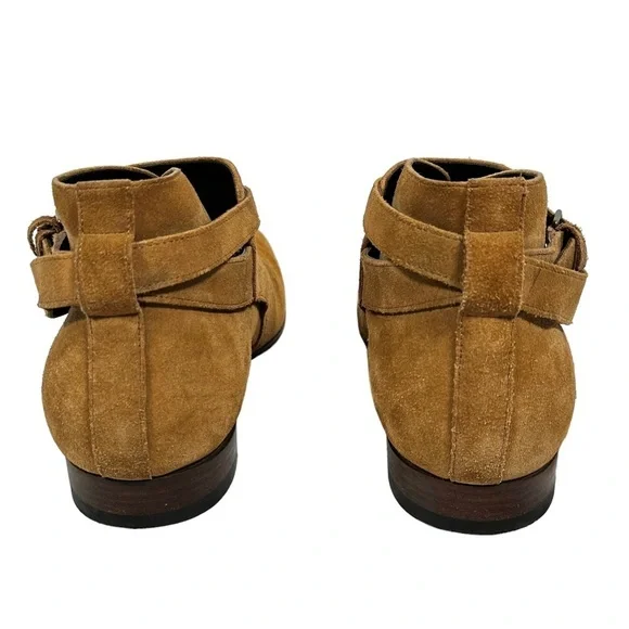 SAINT LAURENT Wyatt Jodhpur Suede Ankle Boots - Picture 8 of 13